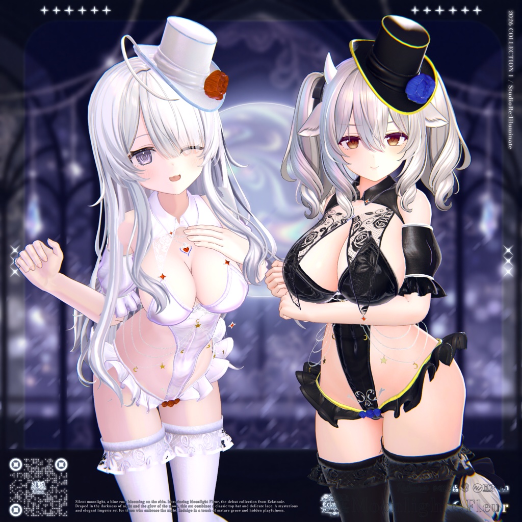🎩Moonlight Fleur - Eclatnoir 1st Collection「19アバター対応」