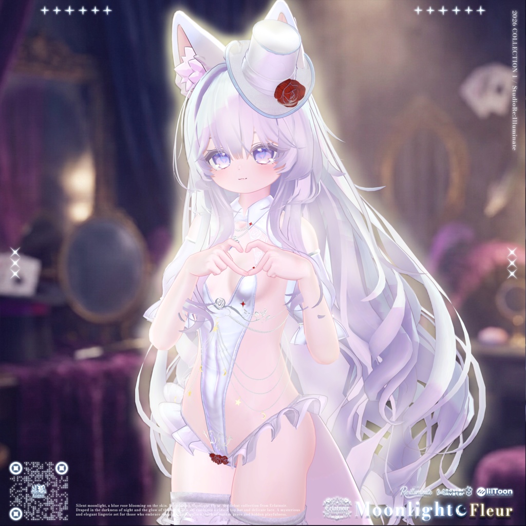 🌙セール中!🌙🎩Moonlight Fleur - Eclatnoir 1st Collection「17アバター対応」