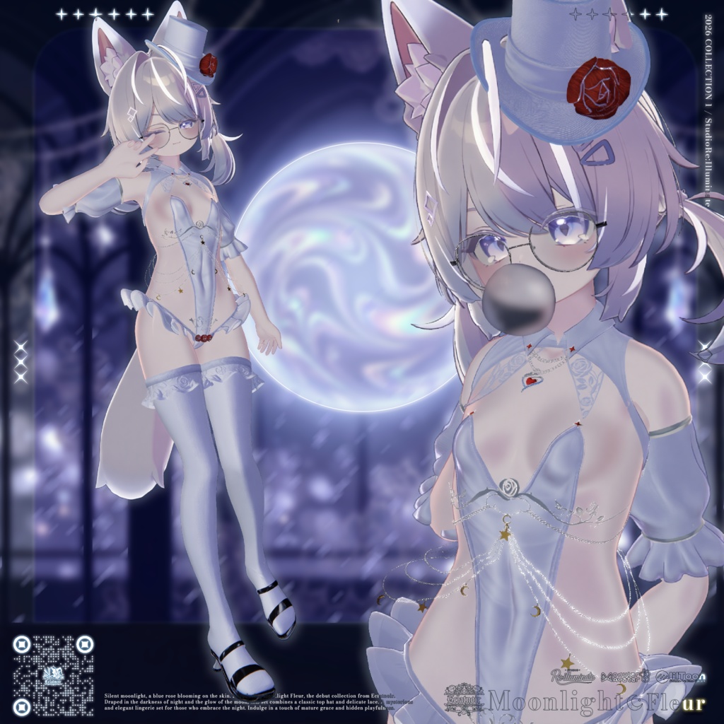🌙セール中!🌙🎩Moonlight Fleur - Eclatnoir 1st Collection「17アバター対応」