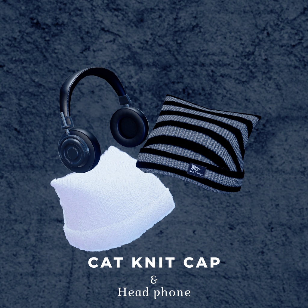 【100%OFF】Cat knit cap & headphone