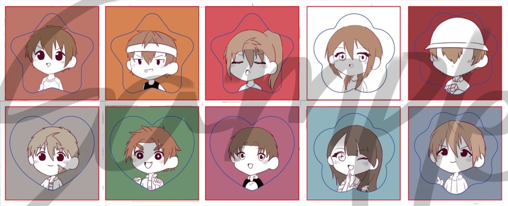 ちゃぱつの子フレークシール