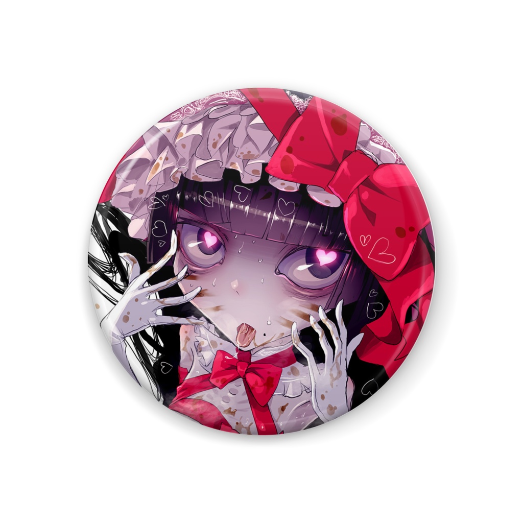 缶バッジ (44mm) 「あまいうんち バレンタイン2019」