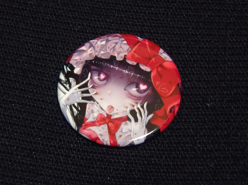 缶バッジ (44mm) 「あまいうんち バレンタイン2019」