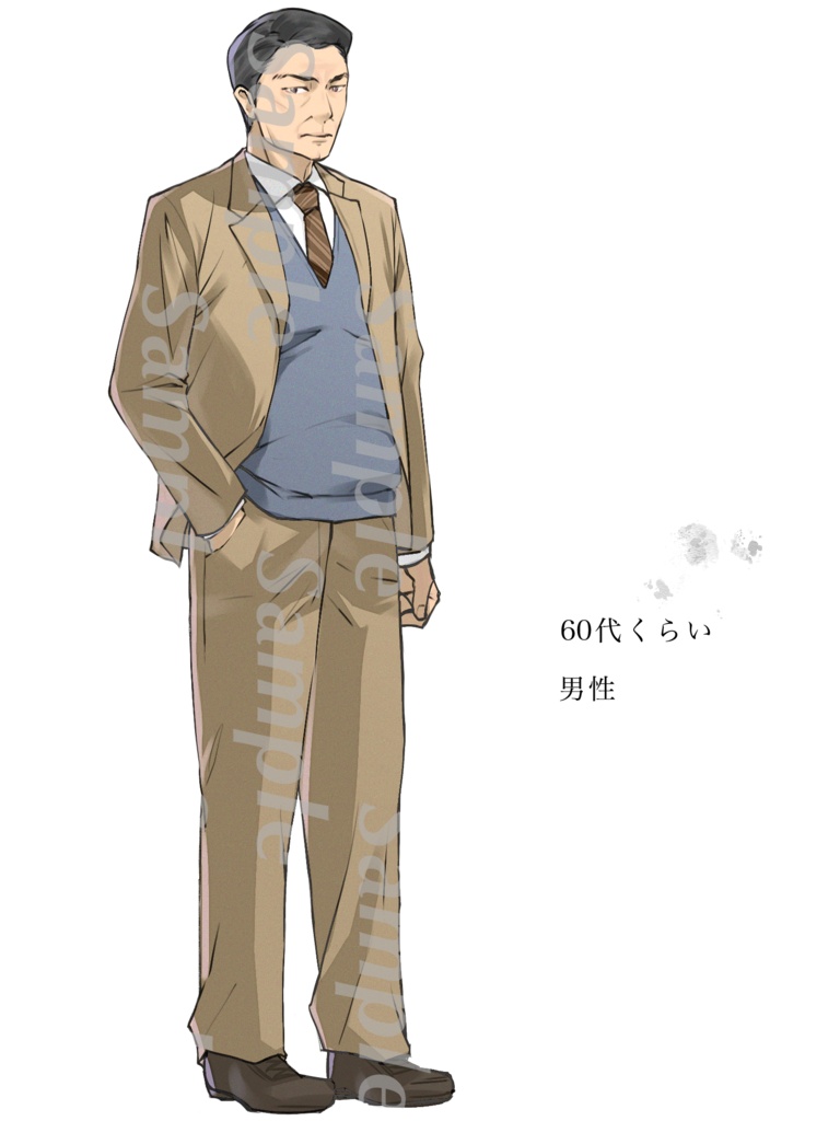 様々な年代のモブNPC立ち絵セット