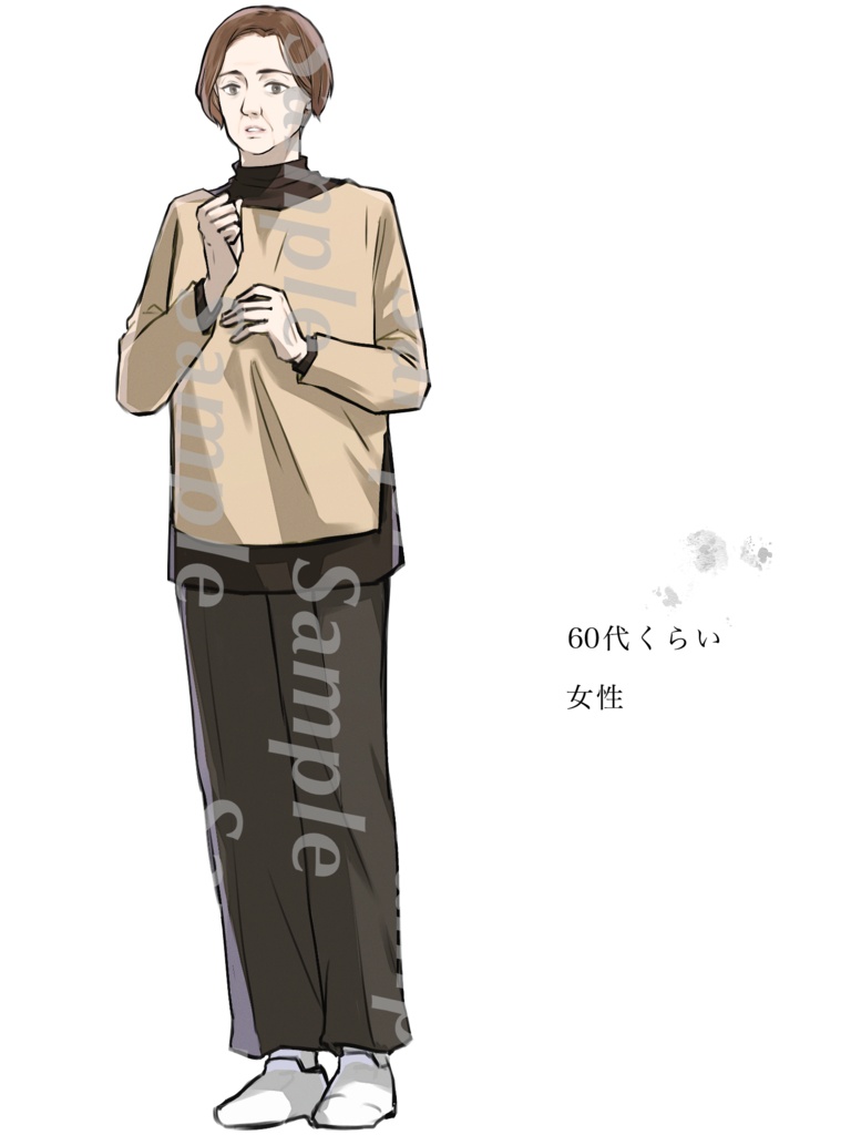 様々な年代のモブNPC立ち絵セット