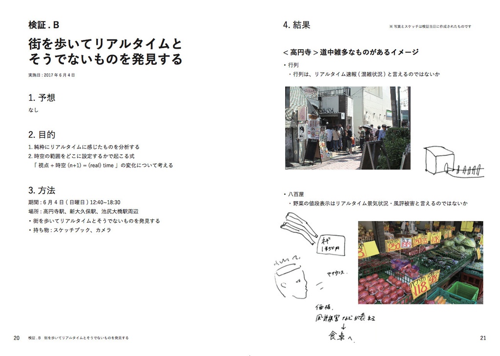 『(real) time と study tables』展 の 記録集