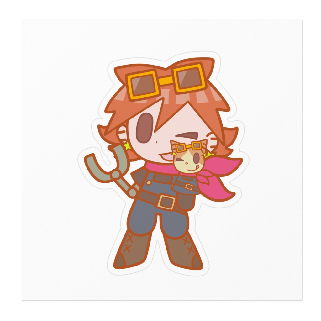 Capa City ステッカー モビー(パペット)