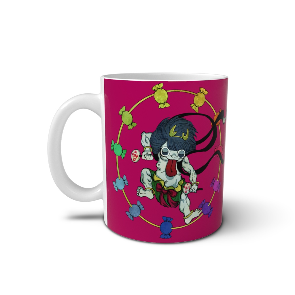 しほりとのりよの風神雷神マグカップ ぴ