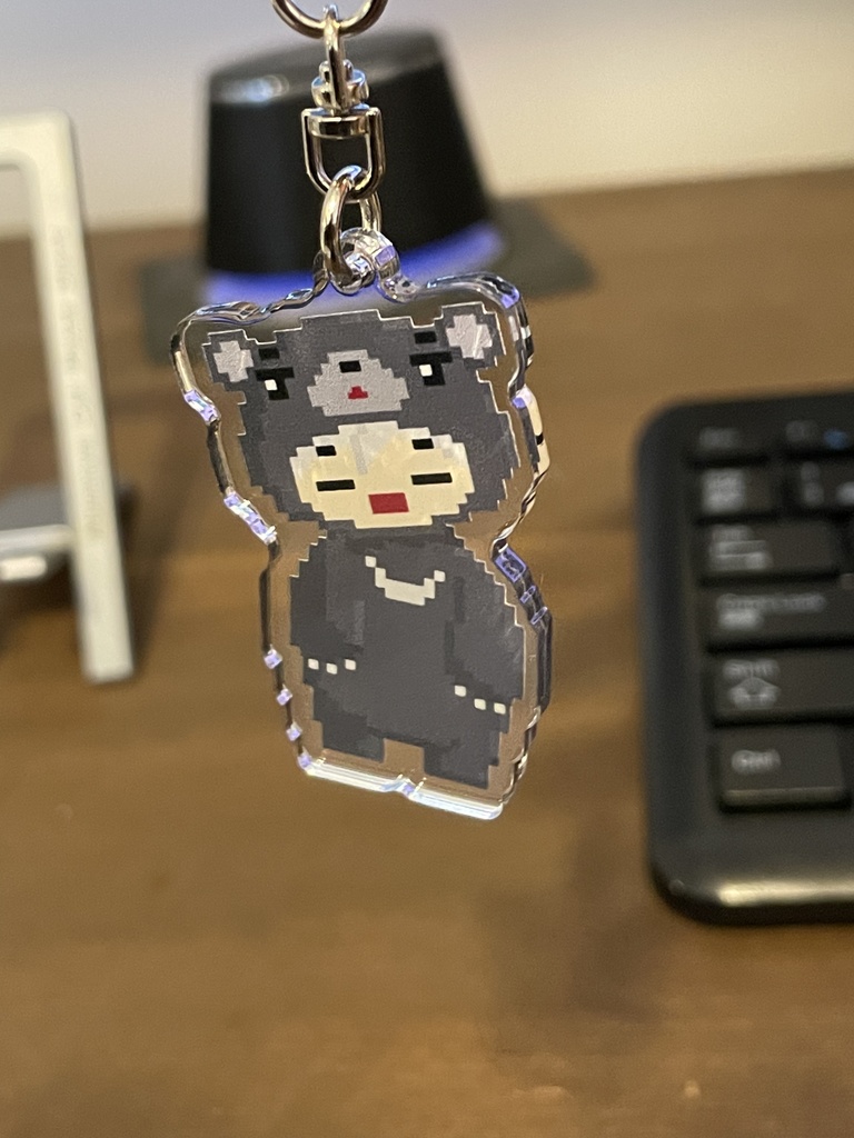 高峰クマスン アクリルキーホルダー 50x50(mm)