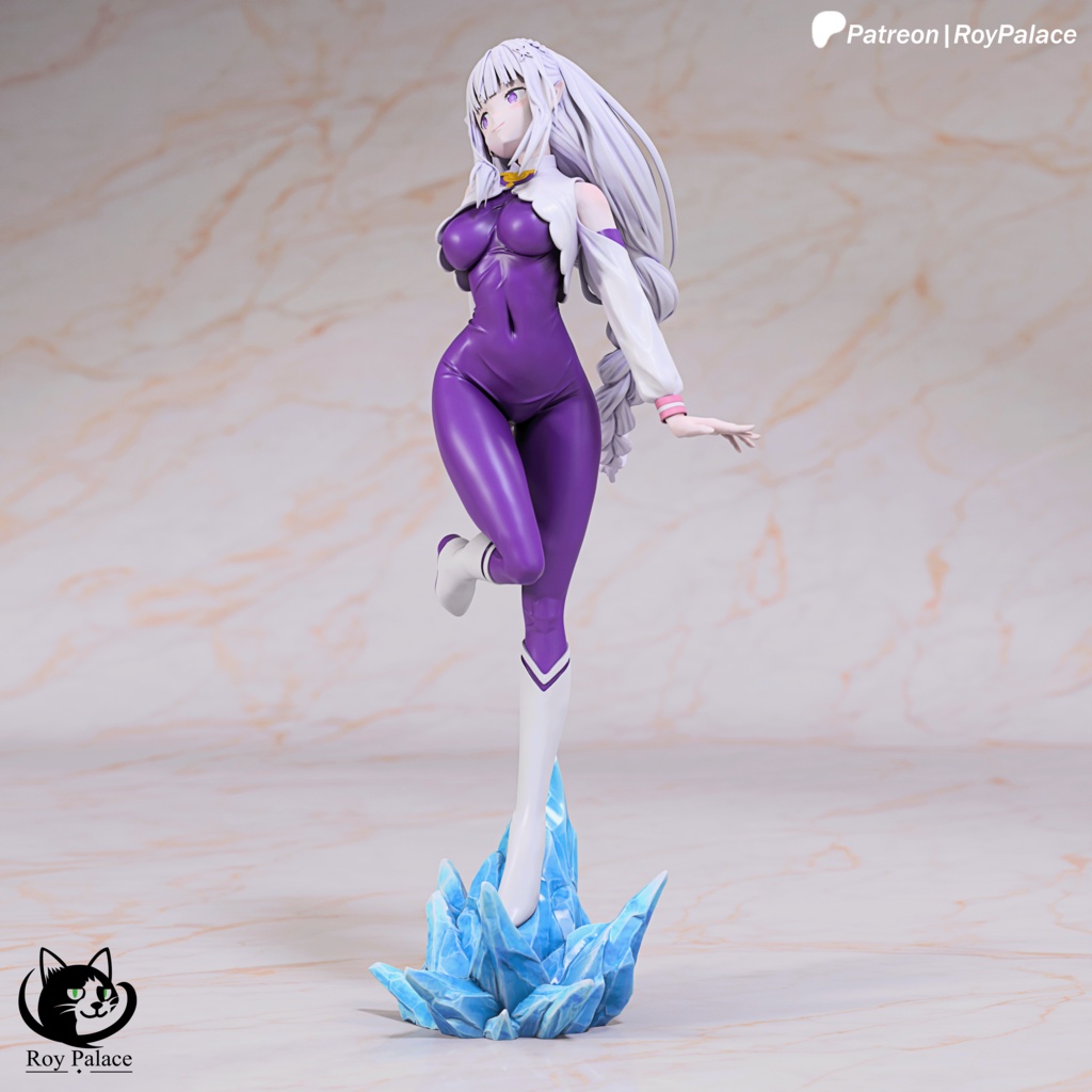 Emilia - Re:Zero - Figure for 3D Printing