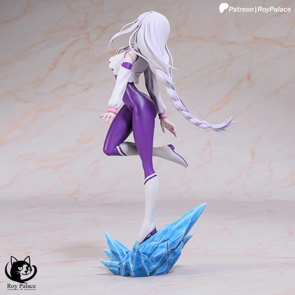 Emilia - Re:Zero - Figure for 3D Printing