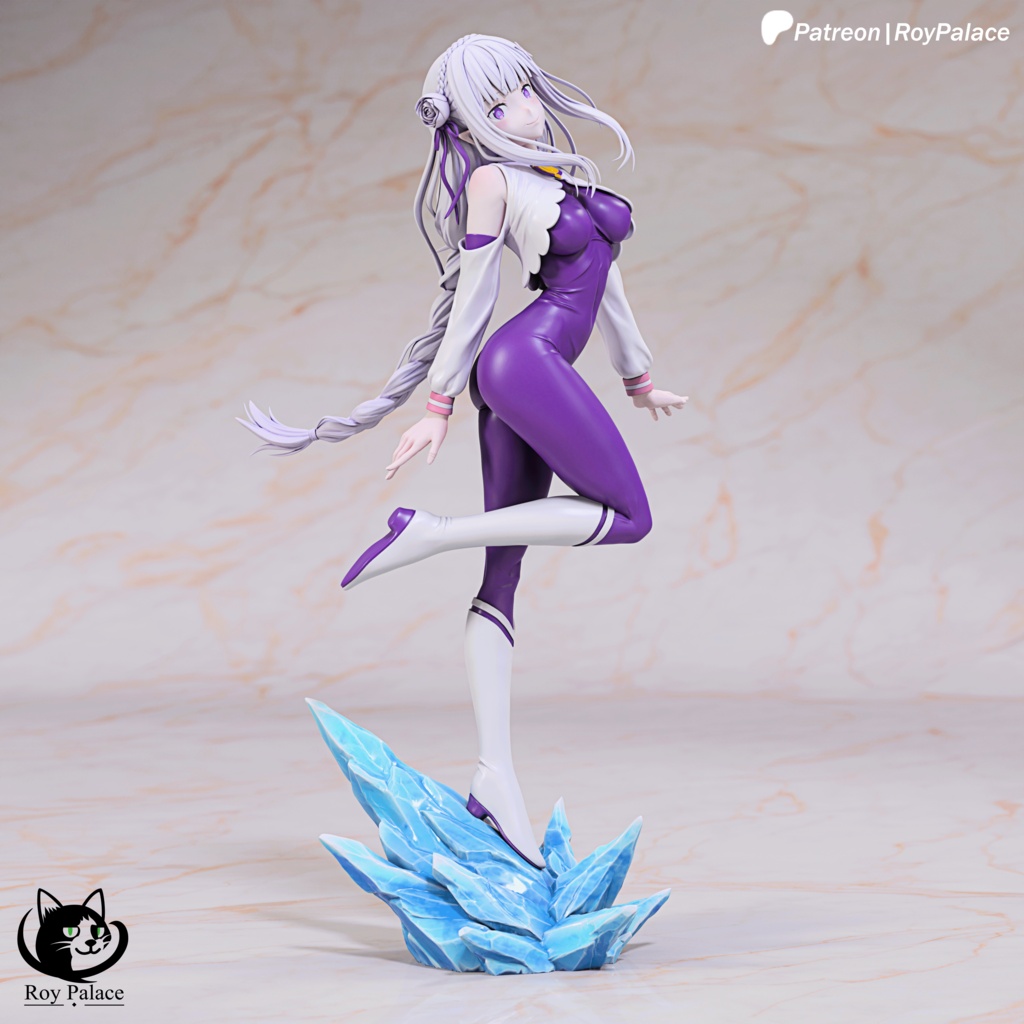 Emilia - Re:Zero - Figure for 3D Printing