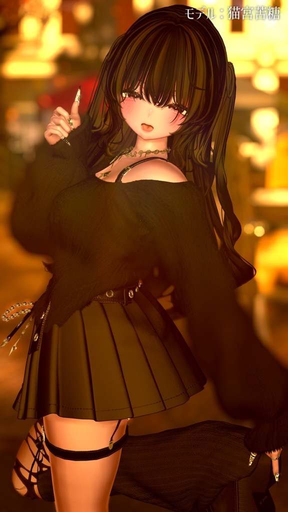 9/5~9/12♦️20%OFF【8アバター対応】MUSAI-無彩色オフショル