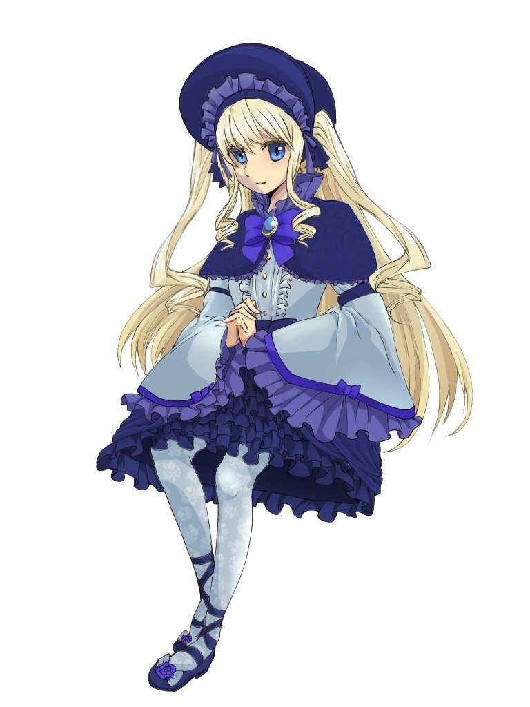 座るロリ服少女NPC立ち絵/フリー素材