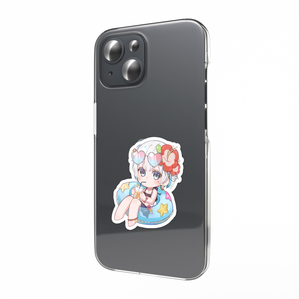 2025年 夏イカ スマホステッカー