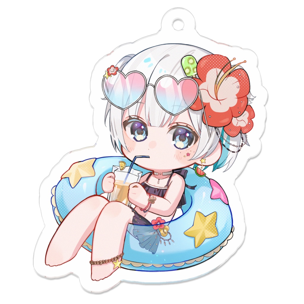 2025年 夏イカ アクリルキーホルダー