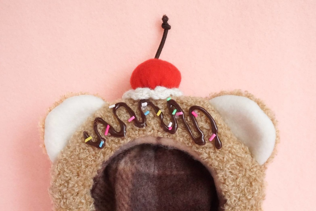 バレンタインくま 着ぐるみ(10〜11cm)