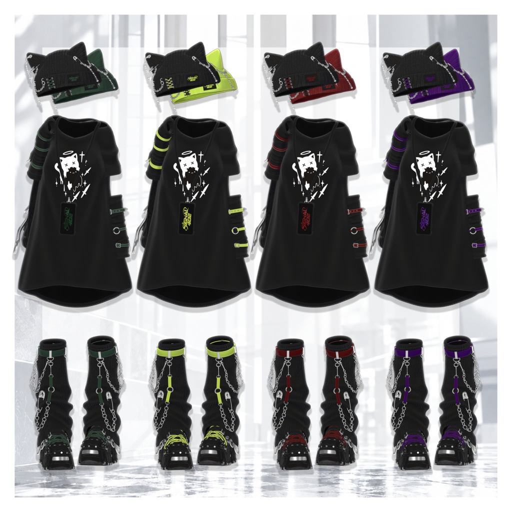 🎉 ~10/2 SALE 中|16アバター対応|𝐒𝐈𝐆𝐍𝐀𝐋 𝟒𝟎𝟐 👻🖤