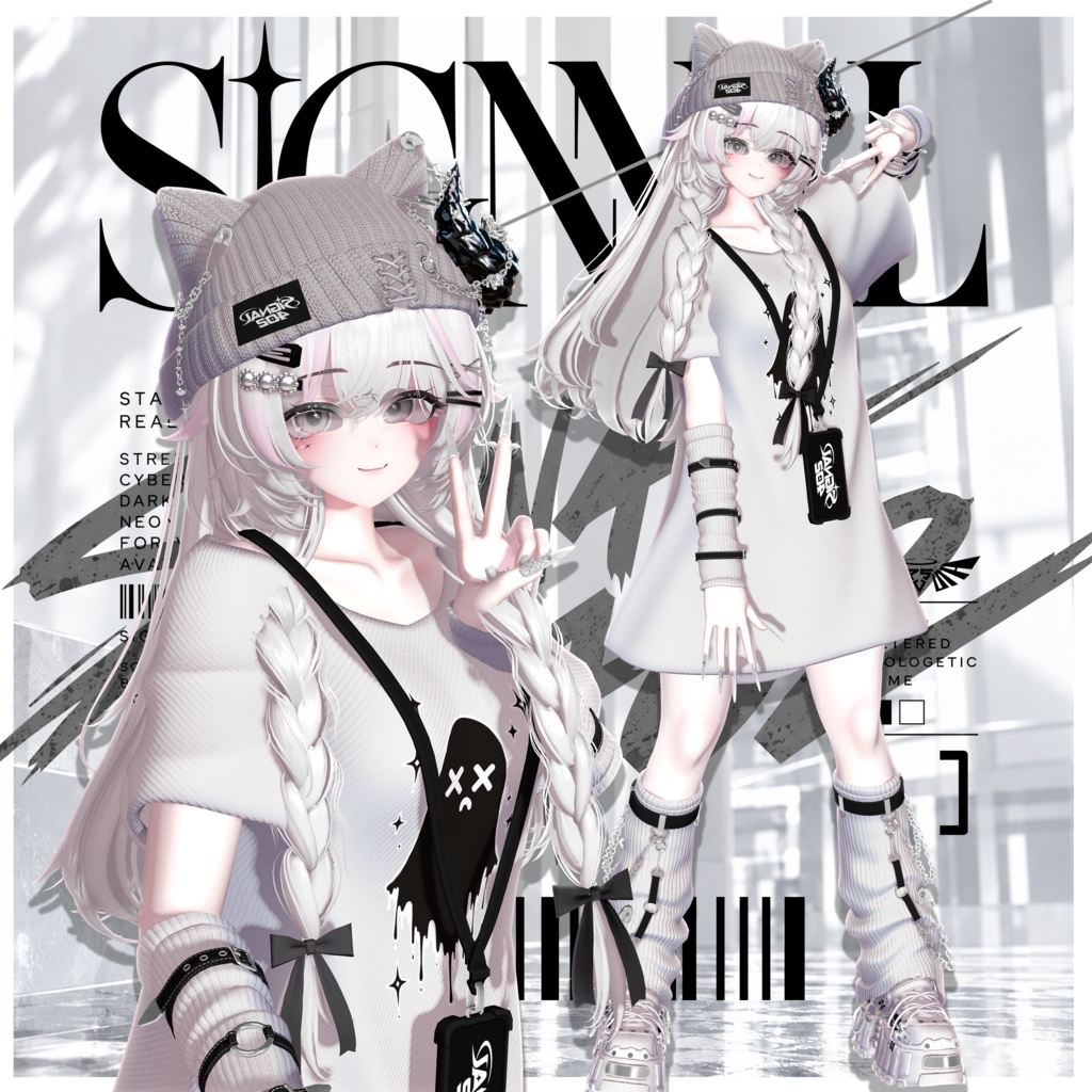 🎉 ~10/2 SALE 中|16アバター対応|𝐒𝐈𝐆𝐍𝐀𝐋 𝟒𝟎𝟐 👻🖤