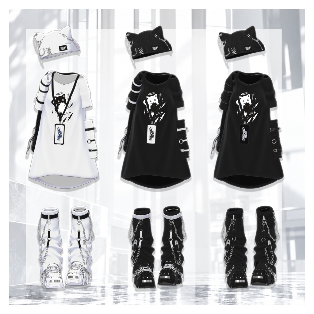 🎉 ~10/2 SALE 中|16アバター対応|𝐒𝐈𝐆𝐍𝐀𝐋 𝟒𝟎𝟐 👻🖤