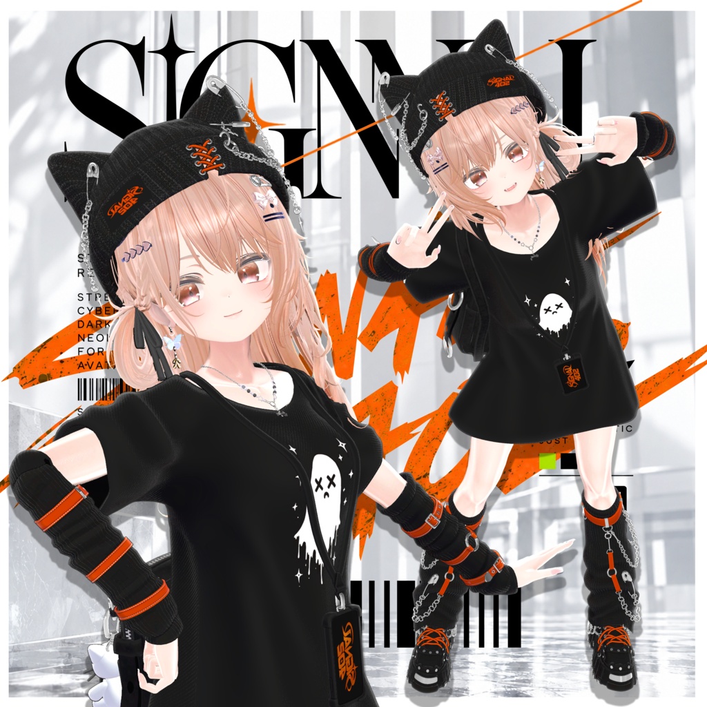 🎉 ~10/2 SALE 中|16アバター対応|𝐒𝐈𝐆𝐍𝐀𝐋 𝟒𝟎𝟐 👻🖤
