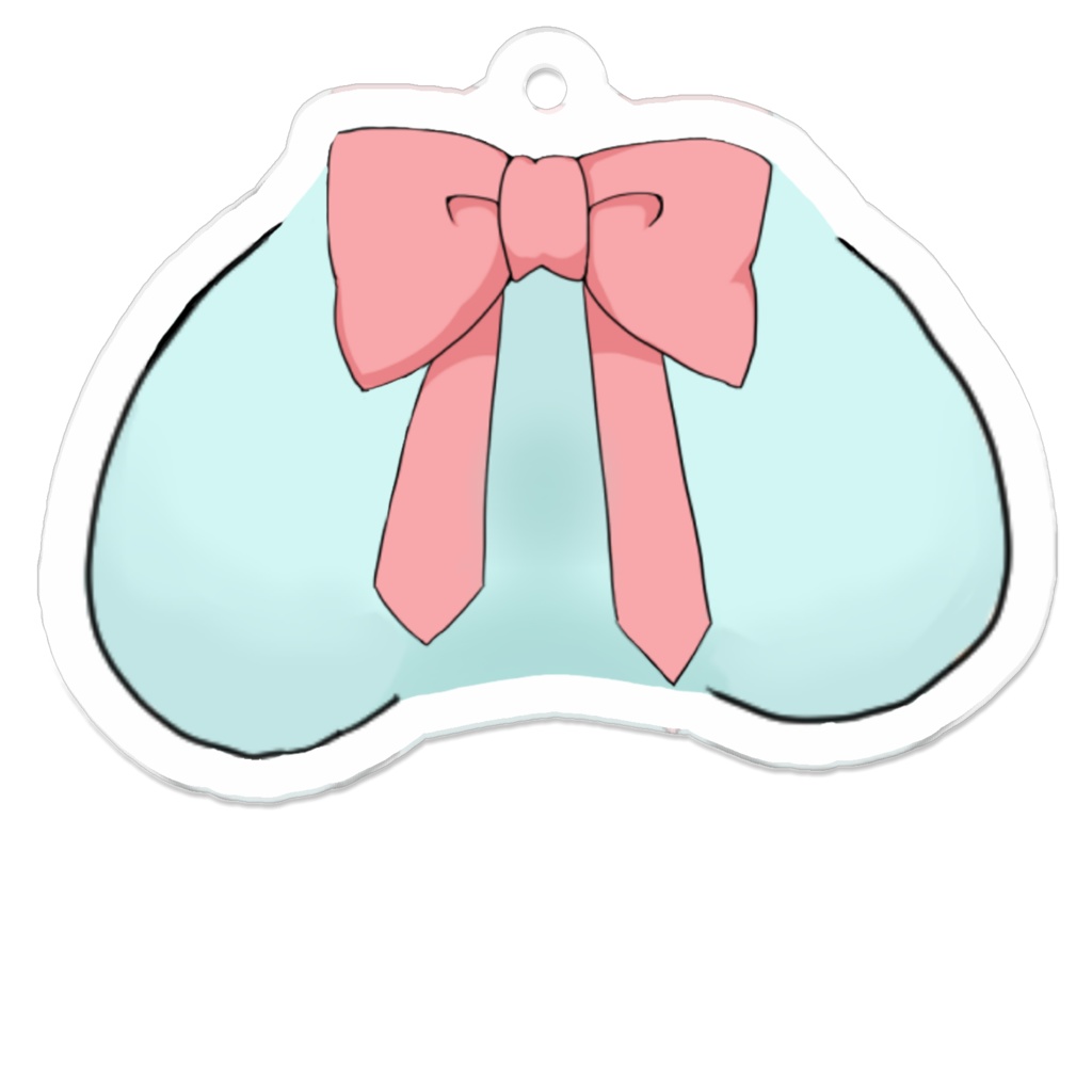 雑に作ったおっぱいコーティングアクリルキーホルダー