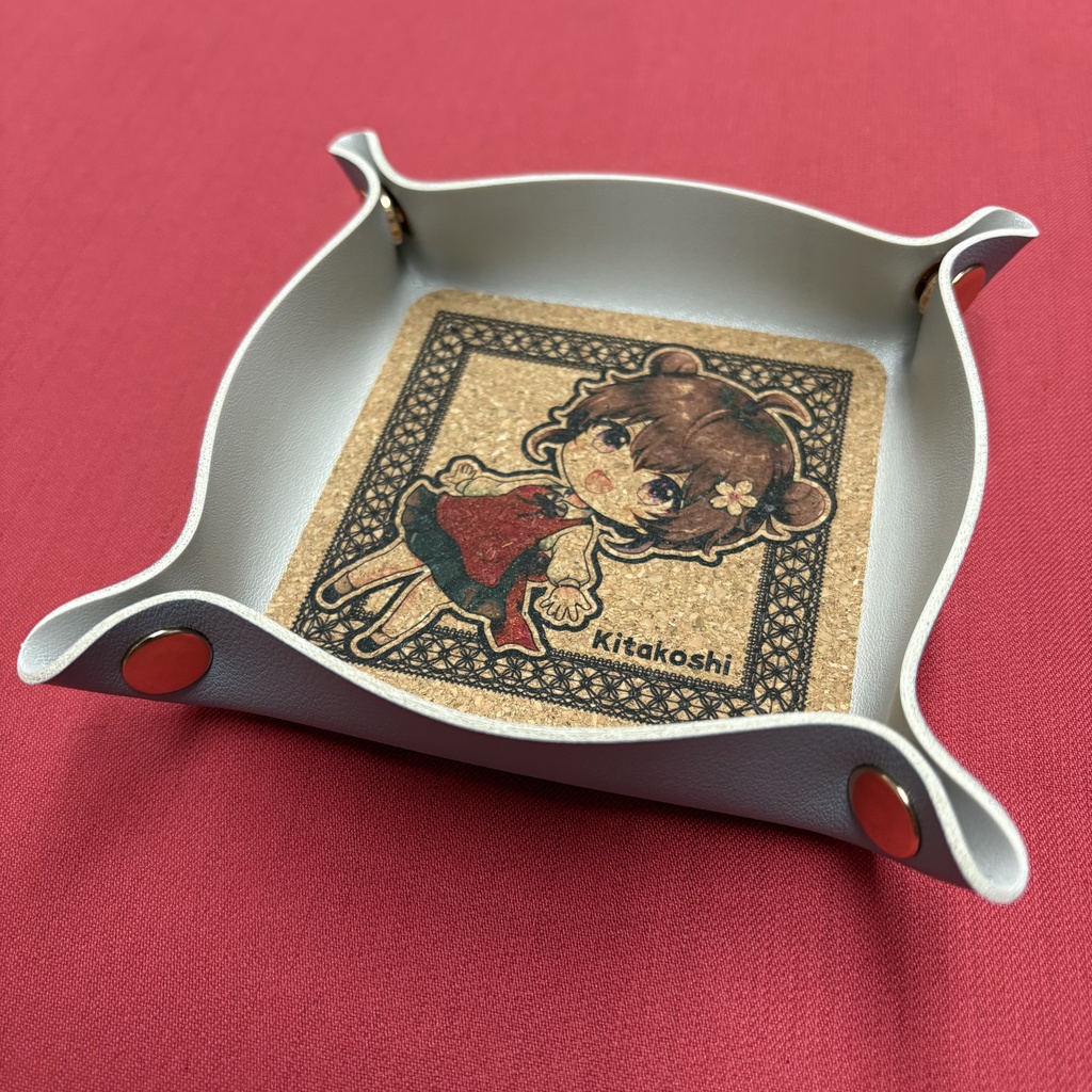 きたこしトレイ　シルバー×ブルー①通常