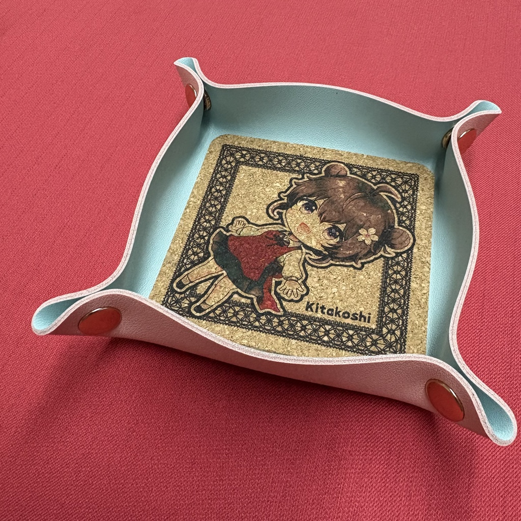 きたこしトレイ　ブルー×ピンク①通常