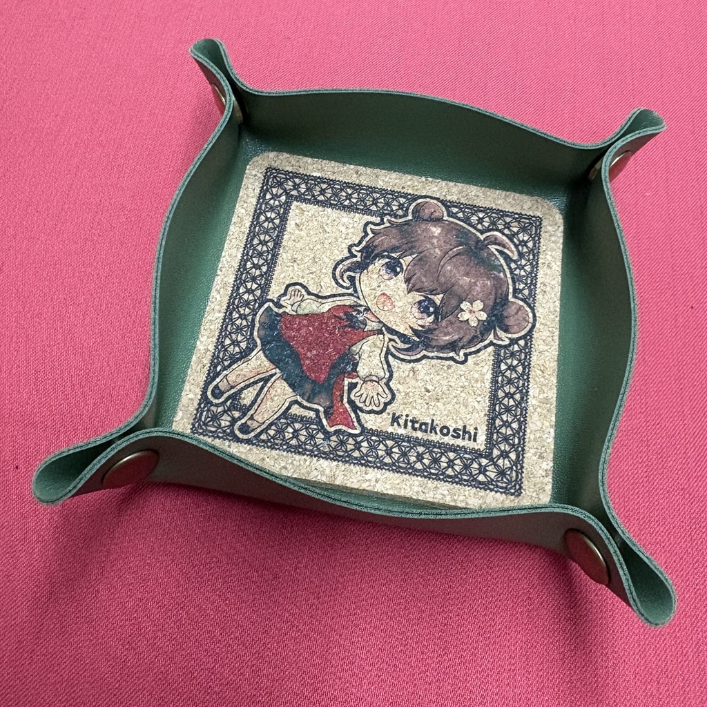 きたこしトレイ　ダークグリーン①通常