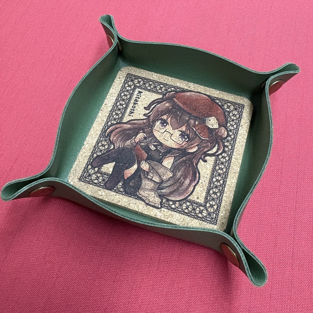 きたこしトレイ　ダークグリーン②秋服