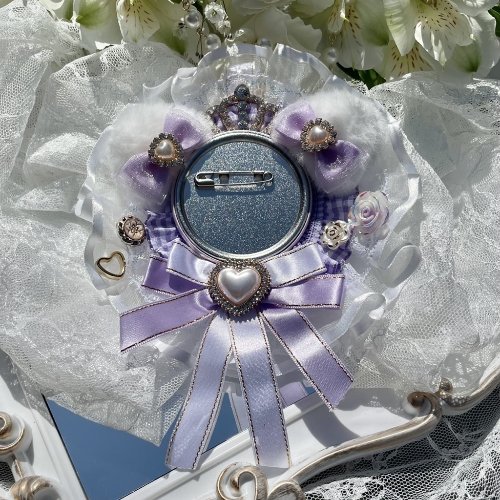 【54〜58mm缶対応】💜Lavande Royale💜 猫耳ver.