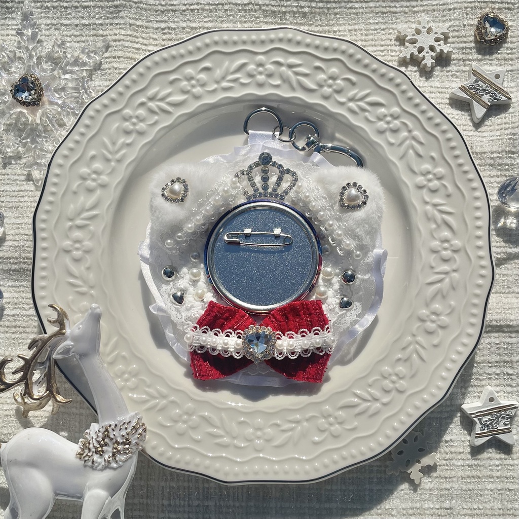 【1月発送分受注受付】Crystal Waltz❄️ロゼット(〜58mm缶バ