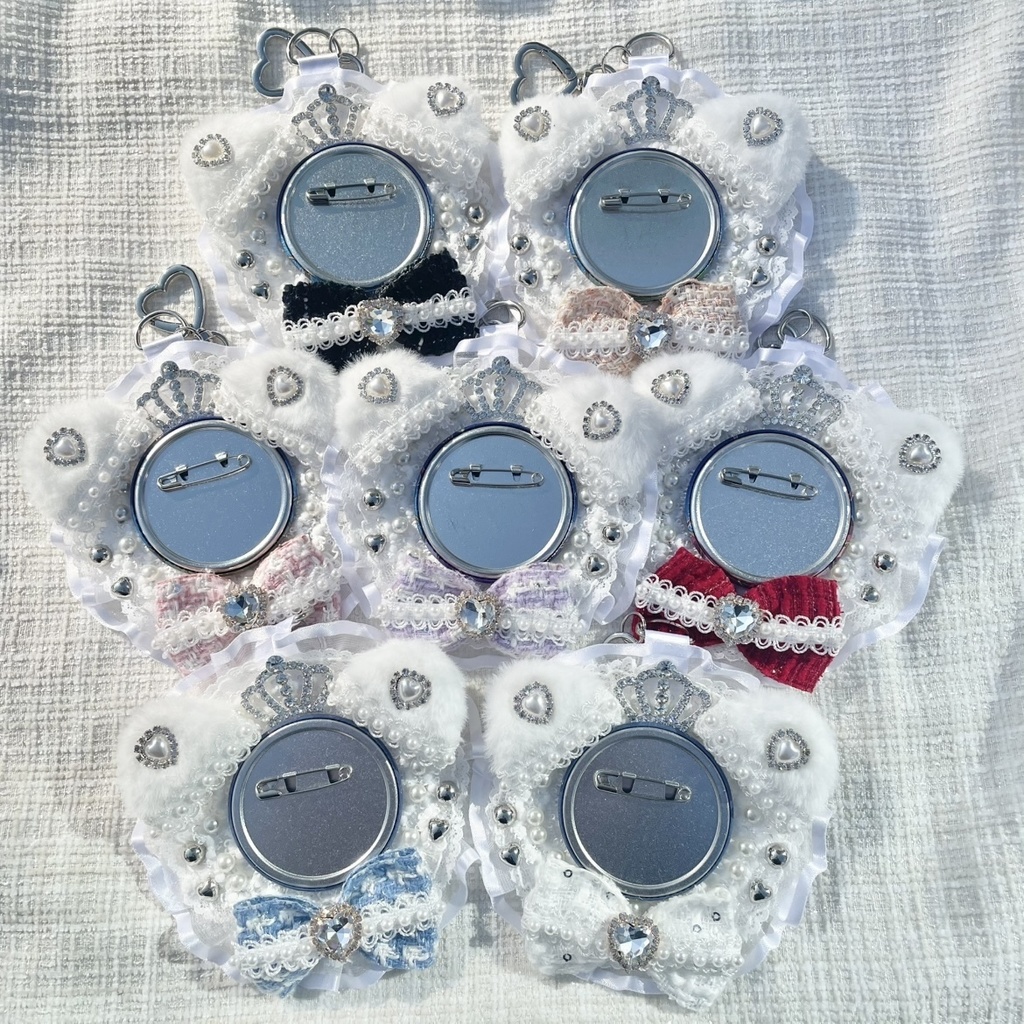 【1月発送分受注受付】Crystal Waltz❄️ロゼット（〜58mm缶バ