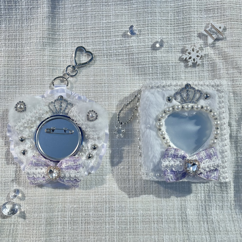 【1月発送分受注受付】Crystal Waltz❄️ロゼット(〜58mm缶バ