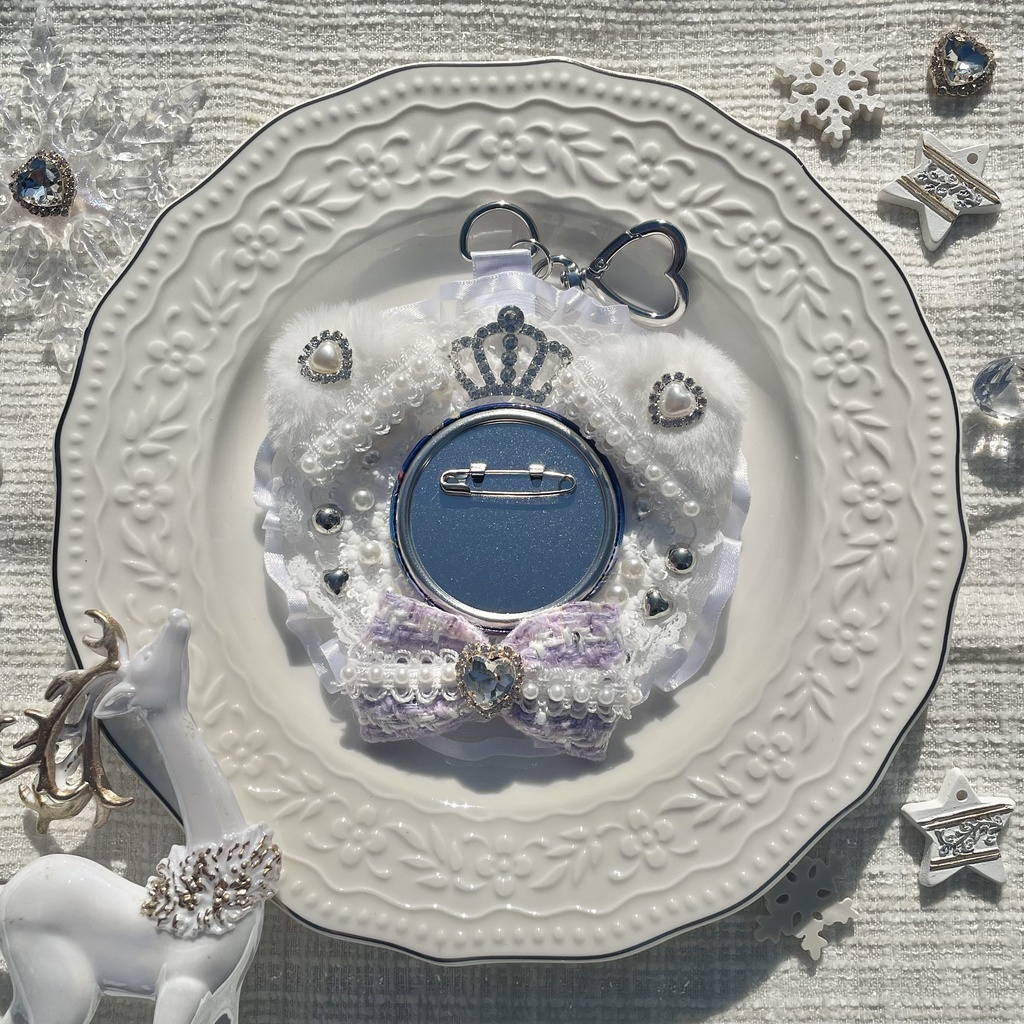 【1月発送分受注受付】Crystal Waltz❄️ロゼット(〜58mm缶バ