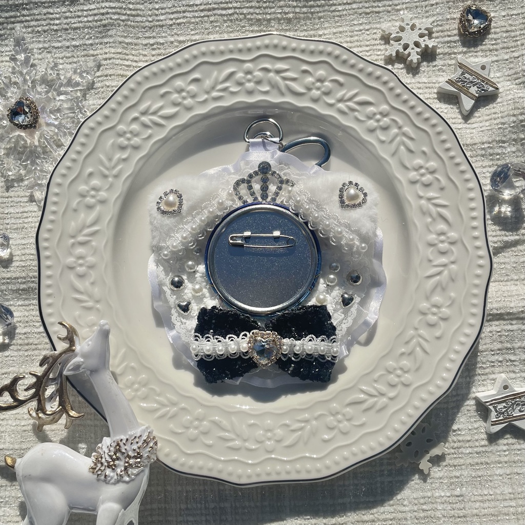 【1月発送分受注受付】Crystal Waltz❄️ロゼット(〜58mm缶バ