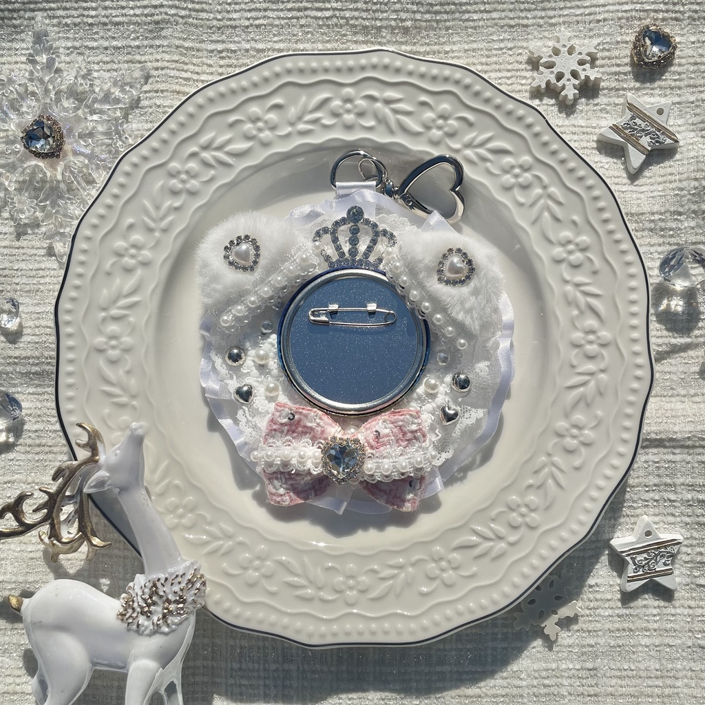 【1月発送分受注受付】Crystal Waltz❄️ロゼット(〜58mm缶バ