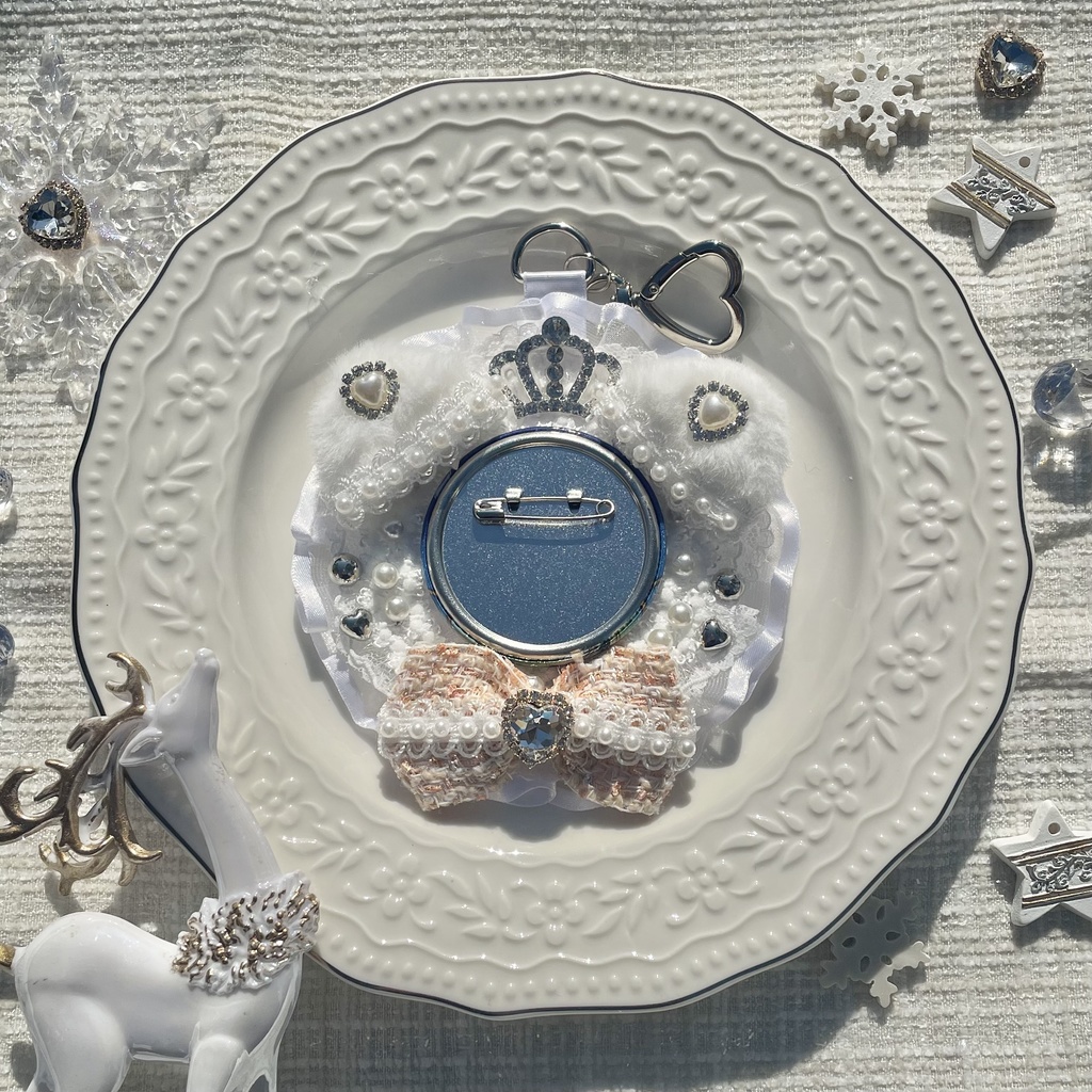 【1月発送分受注受付】Crystal Waltz❄️ロゼット(〜58mm缶バ