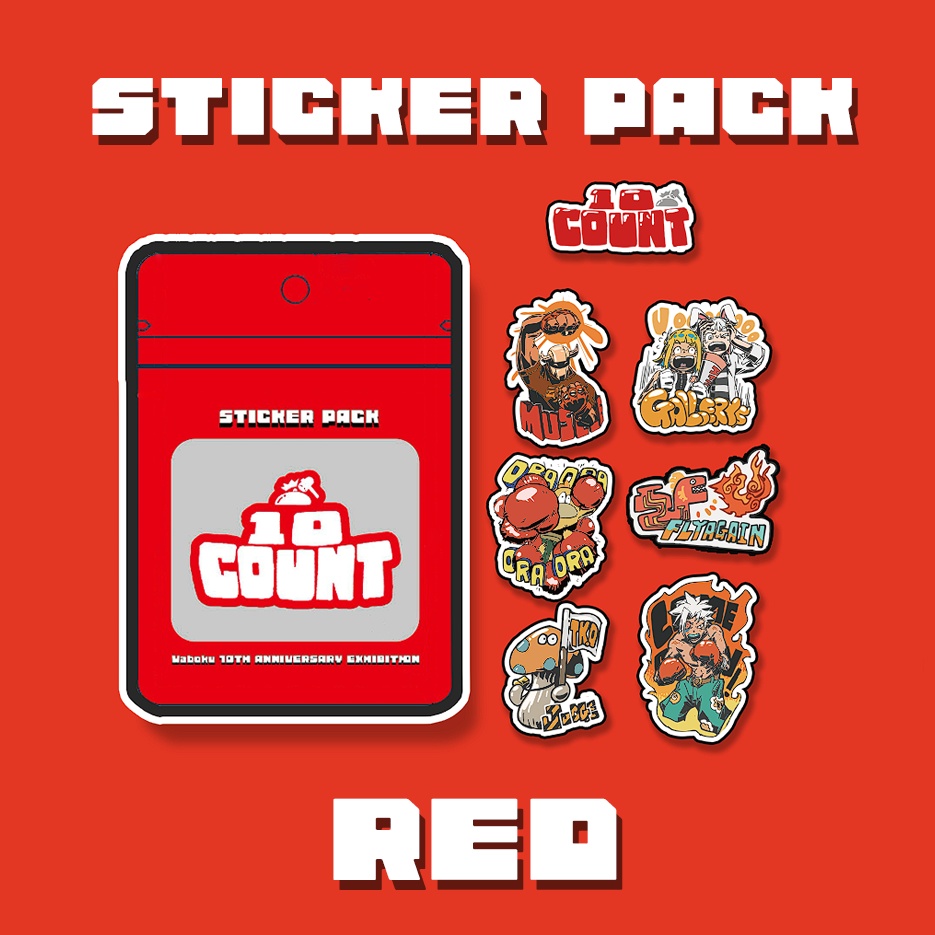 ステッカーパック -RED-