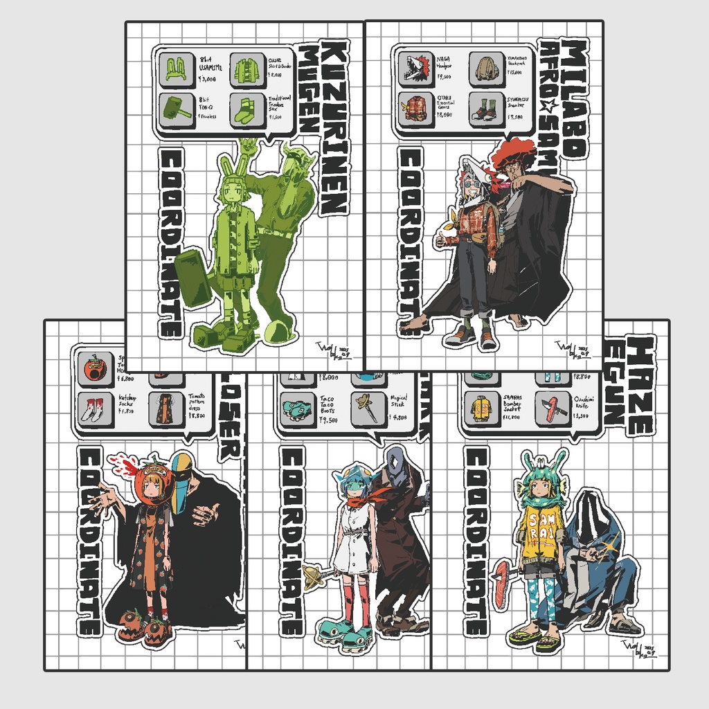 ダサいポストカードセット