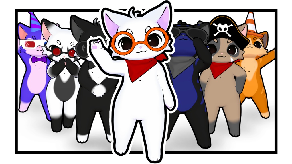 JuJu ナツメ猫 / Original 3D Model