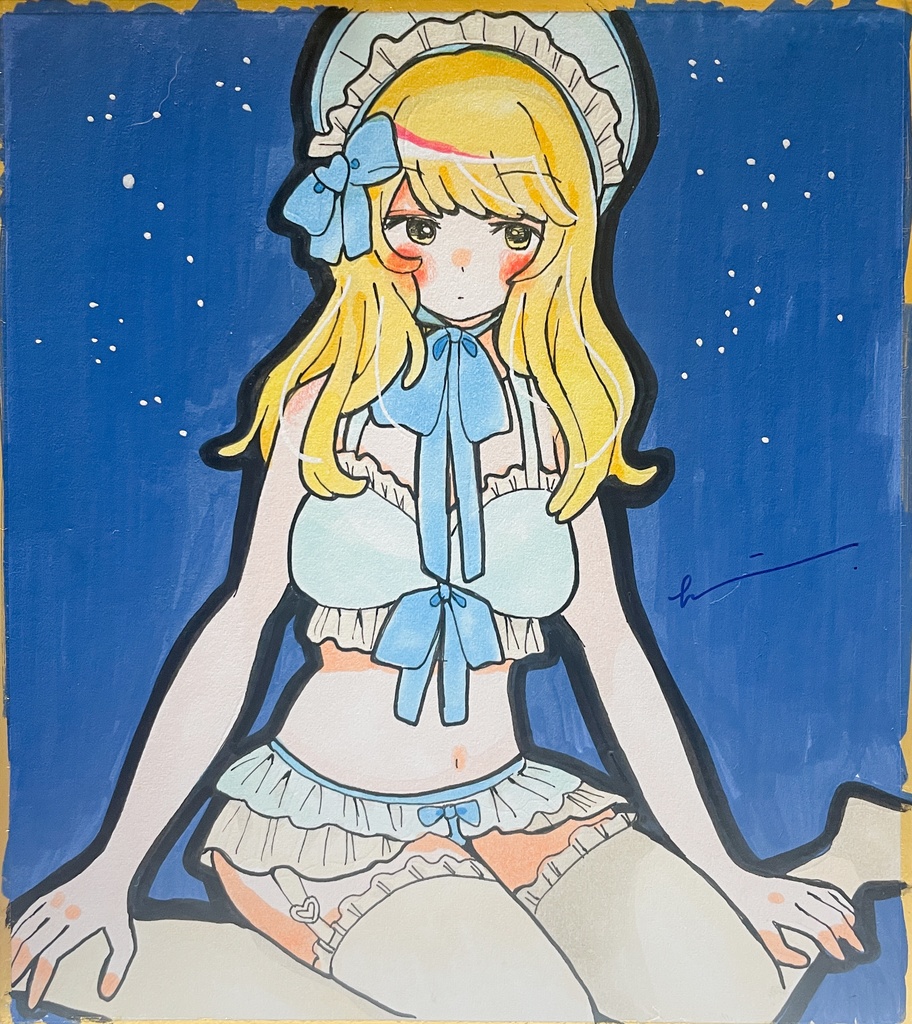 【原画】ボンネットガール