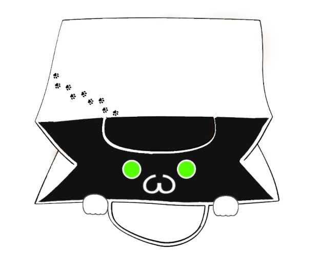 【Live 2D】 紙袋 猫 用の着せ替えテクスチュア 【Vtuber Studio】