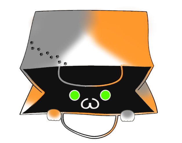 【Live 2D】 紙袋 猫 用の着せ替えテクスチュア 【Vtuber Studio】