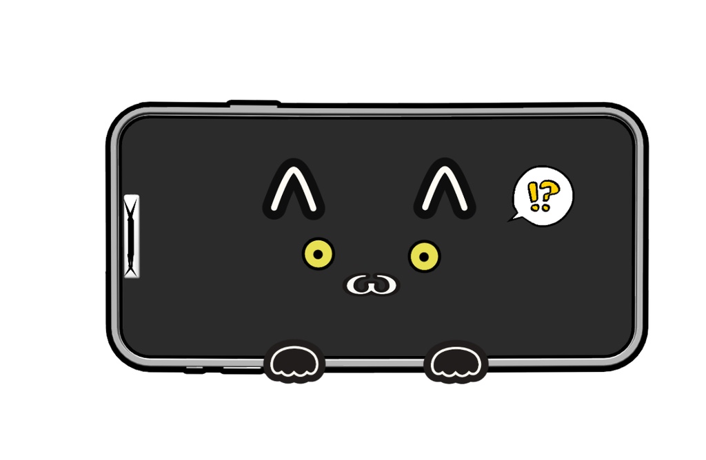 【Live 2D】 落としても壊れない スマホ 猫 【Vtuber Studio】