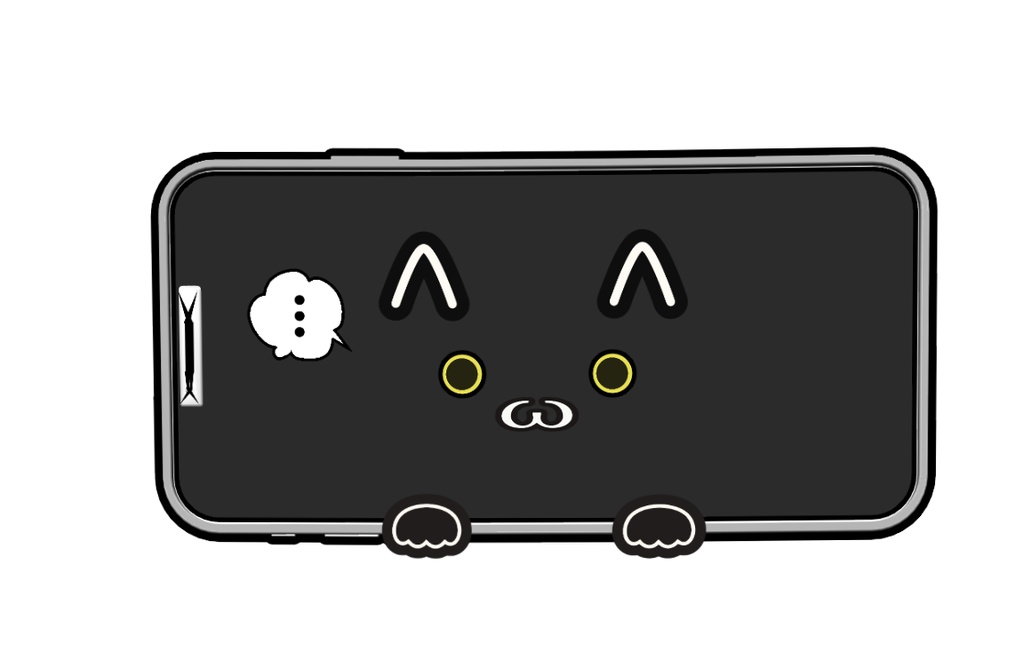 【Live 2D】 落としても壊れない スマホ 猫 【Vtuber Studio】