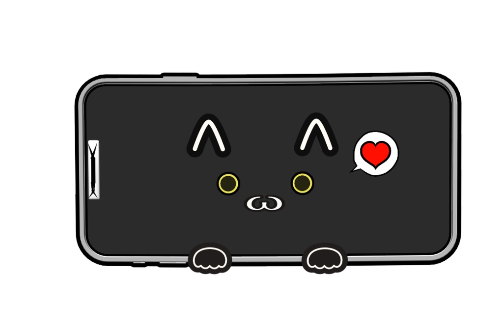 【Live 2D】 落としても壊れない スマホ 猫 【Vtuber Studio】