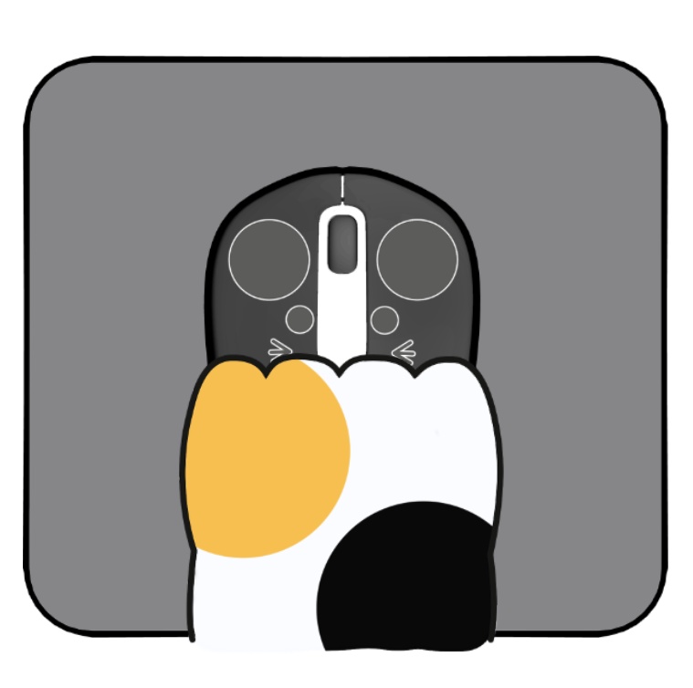 マウス (右手) 用着せ替えテクスチャ 【Vtuber Studio】