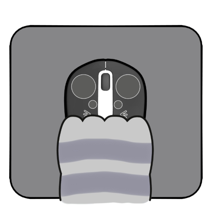 マウス (右手) 用着せ替えテクスチャ 【Vtuber Studio】