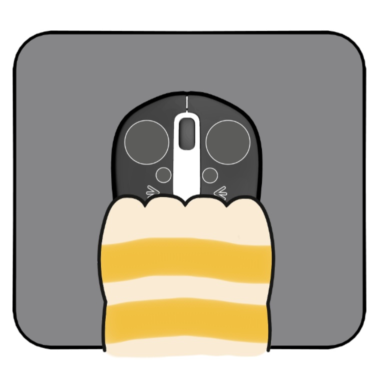 マウス (右手) 用着せ替えテクスチャ 【Vtuber Studio】